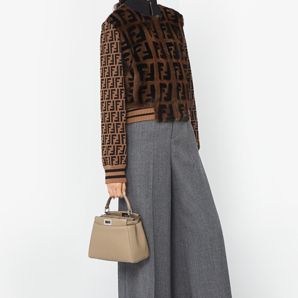 SOLD 2050 Fendi Peekaboo Mini Bicolor Crossbody Bag - Picture 16 of 16